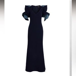 Badgley Mischka Blue Evening Gown